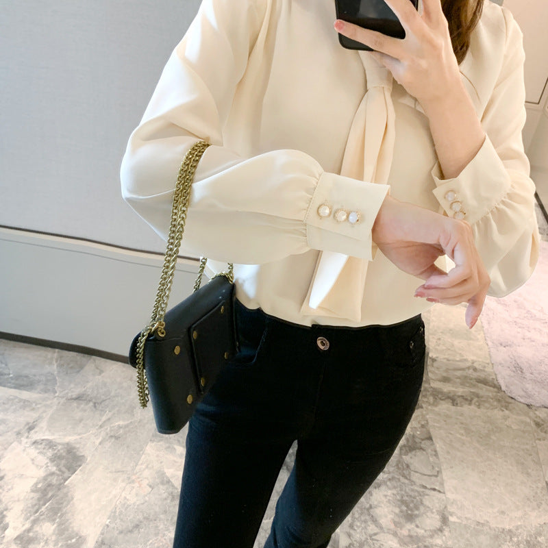Chiffon white shirt